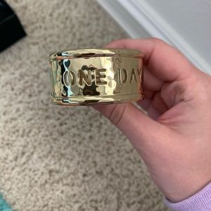 “One day at a time” Rustic Cuff